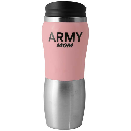 ARMY MOM on 14 oz. Acrylic Accent Stainless Tumbler