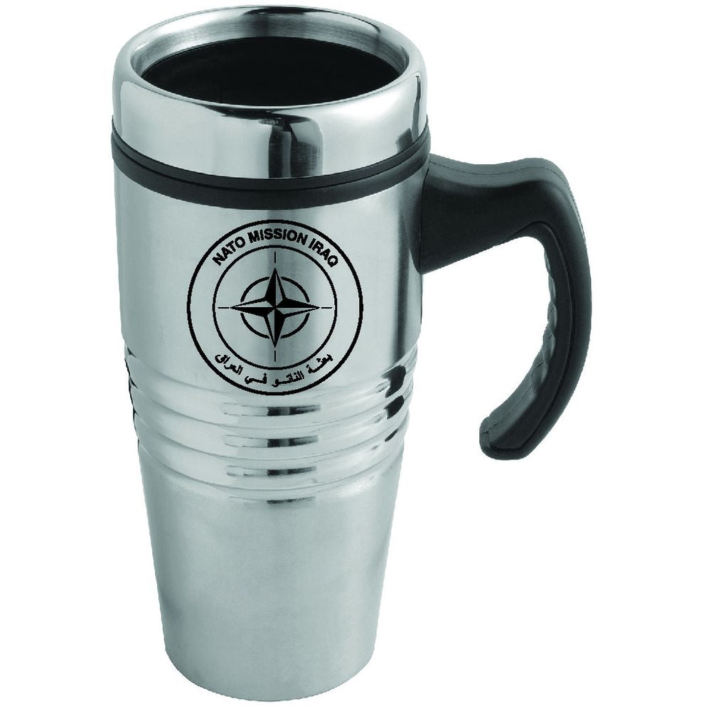 NATO Mission Iraq Stainless Steel Travel Mug