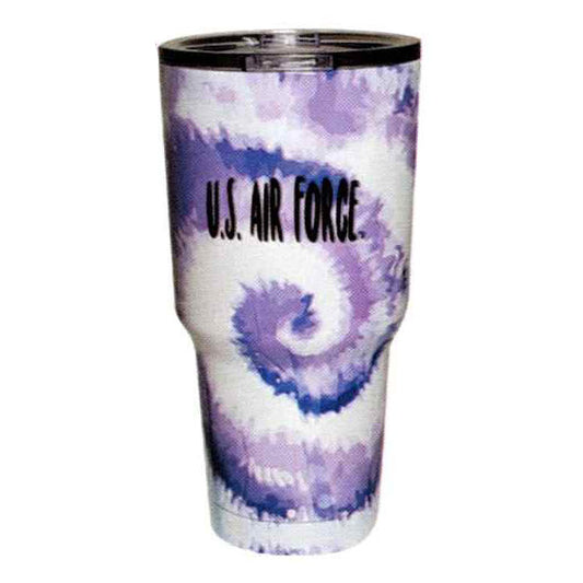 U.S. Air Force Imprint on Tye Dye Stainless Tumbler - 28 oz.
