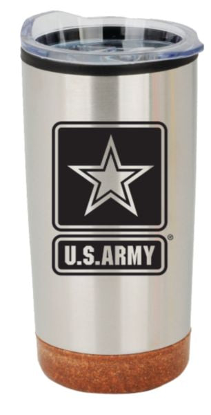 United States Army Star on 20 oz. Stainless Steel Tumbler