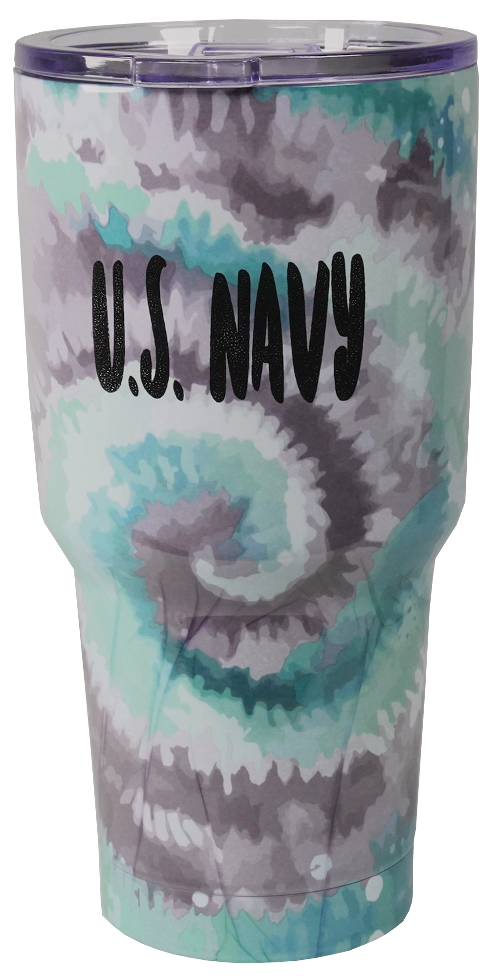 U.S. Navy Imprint on Tye Dye Stainless Tumbler - 28 oz.