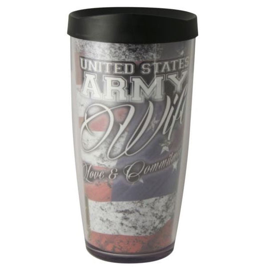 United States Army Wife 16 oz. Thermal Insulated Tumbler