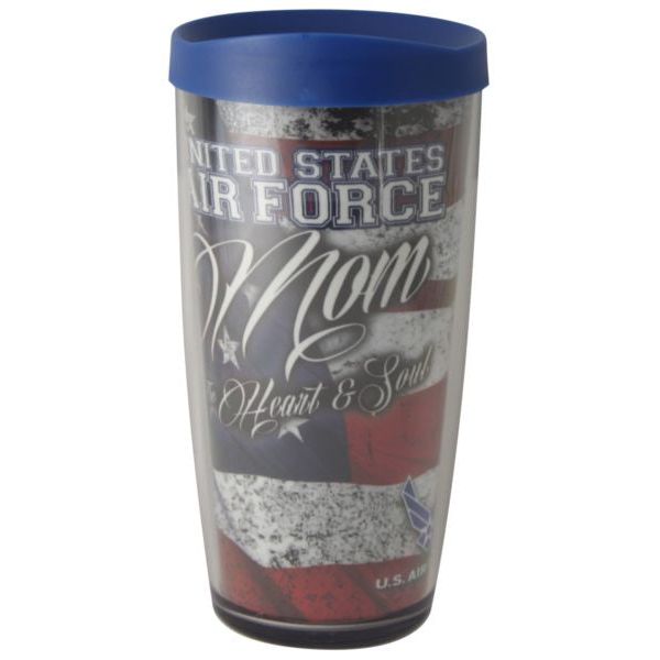 United States Air Force Mom 16 oz. Thermal Insulated Tumbler
