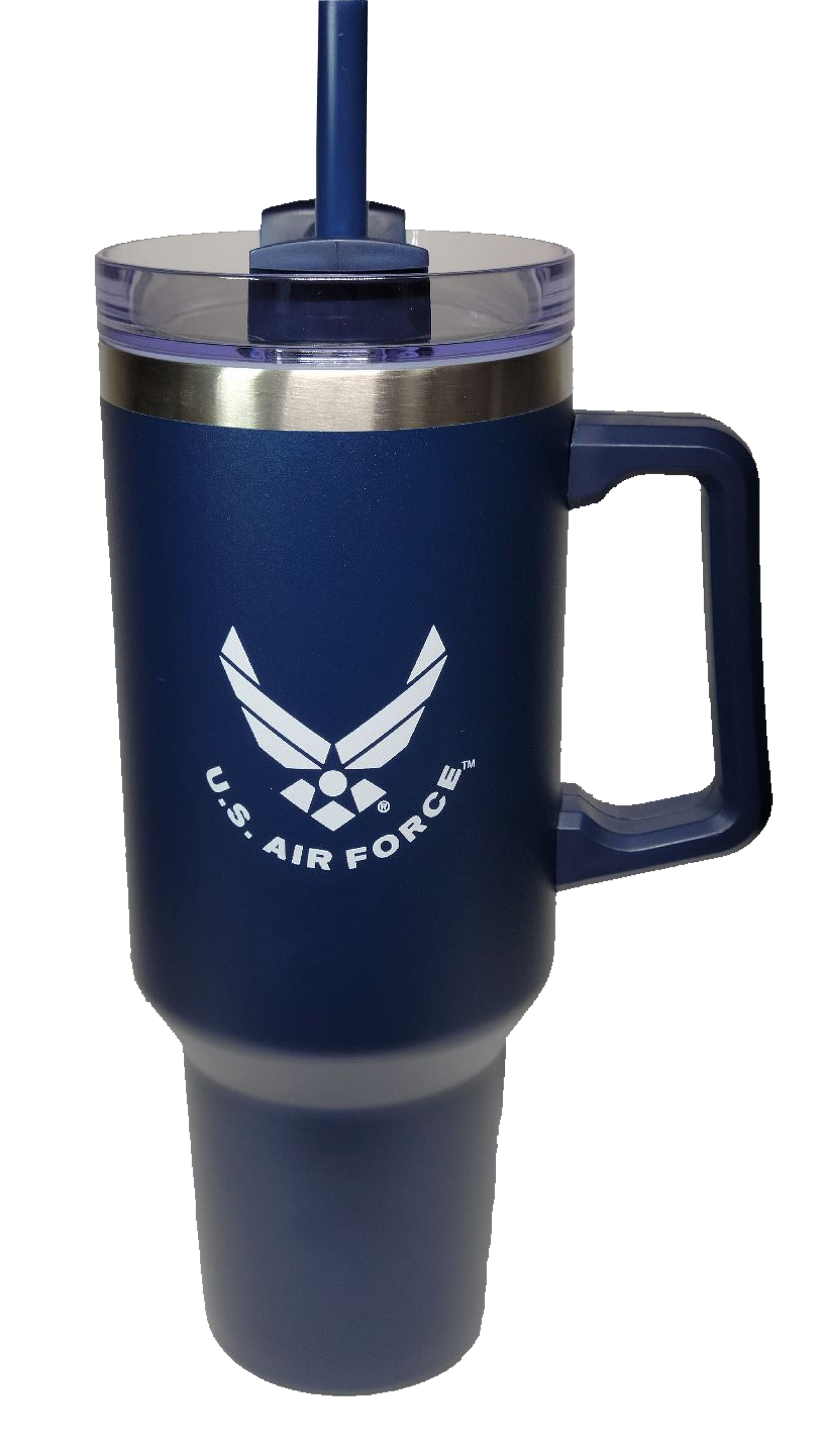 US Air Force Symbol on 40oz Tumbler with Handle