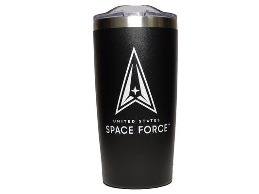 Space Force on 20 oz. Vacuum Insulated Black Tumbler