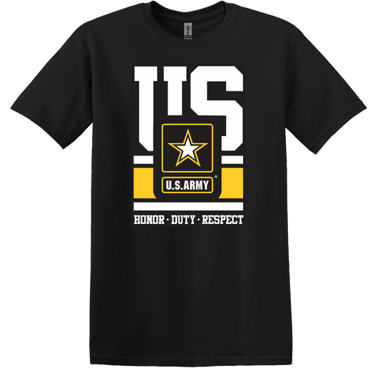 U.S. Army Star Honor Duty Respect on Unisex Short Sleeve T-Shirt