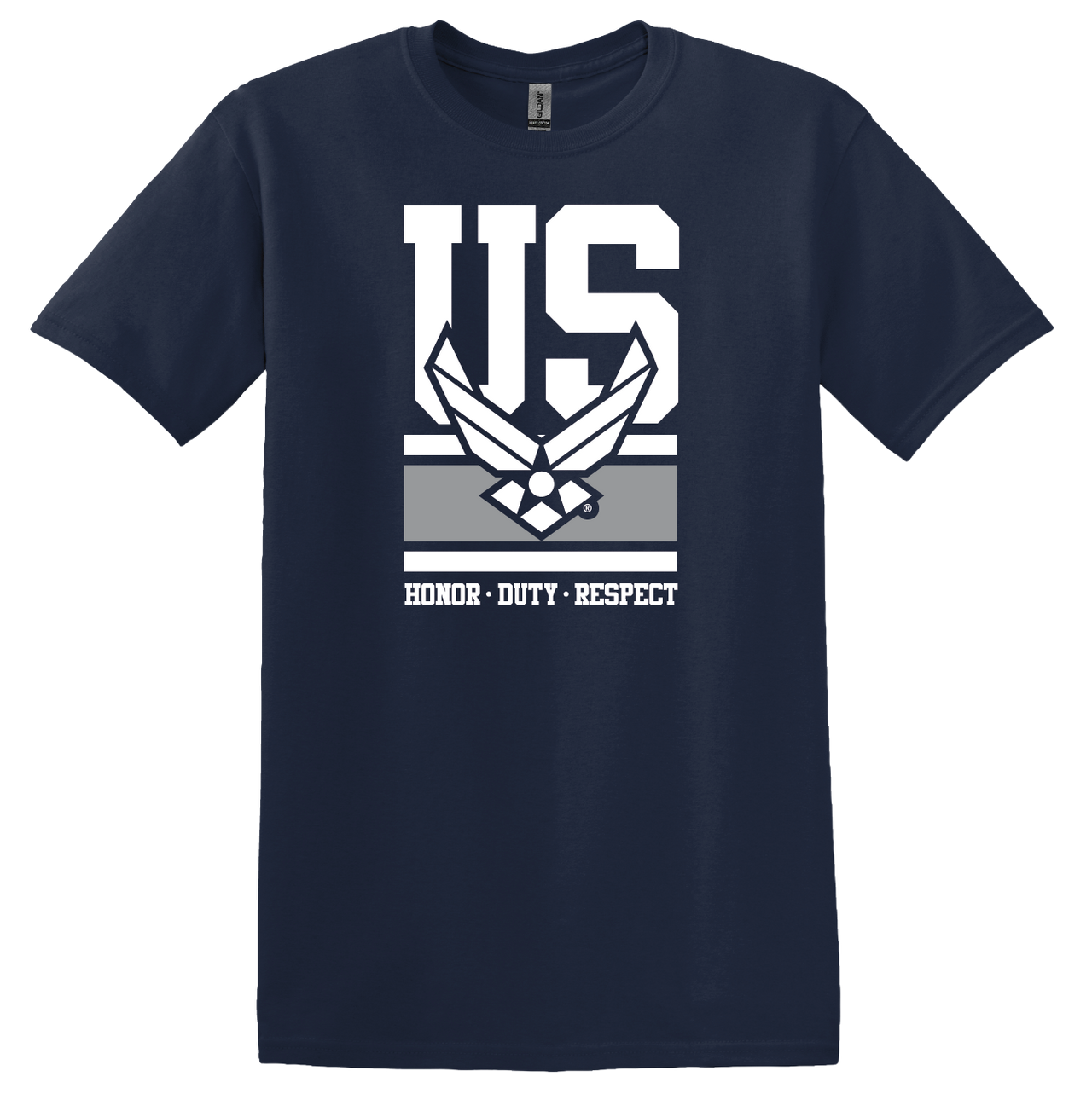 U.S. Air Force Symbol Honor Duty Respect on Unisex Short Sleeve T-Shirt