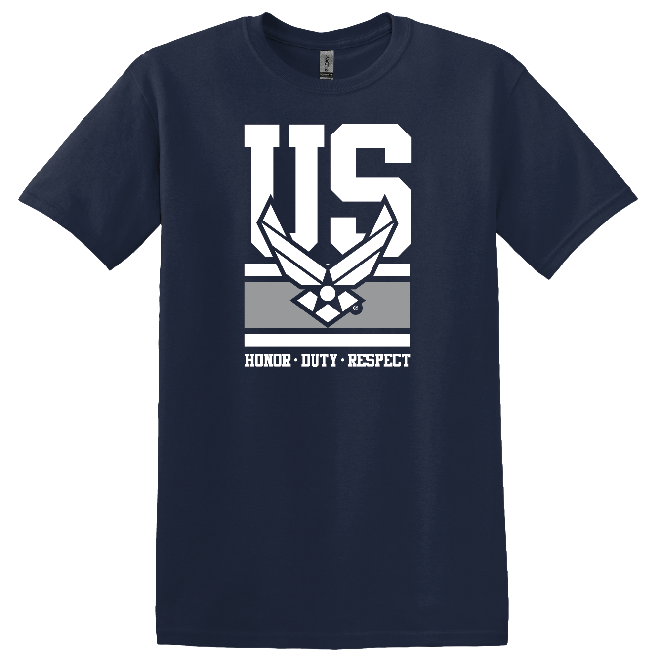 U.S. Air Force Symbol Honor Duty Respect on Unisex Short Sleeve T-Shirt