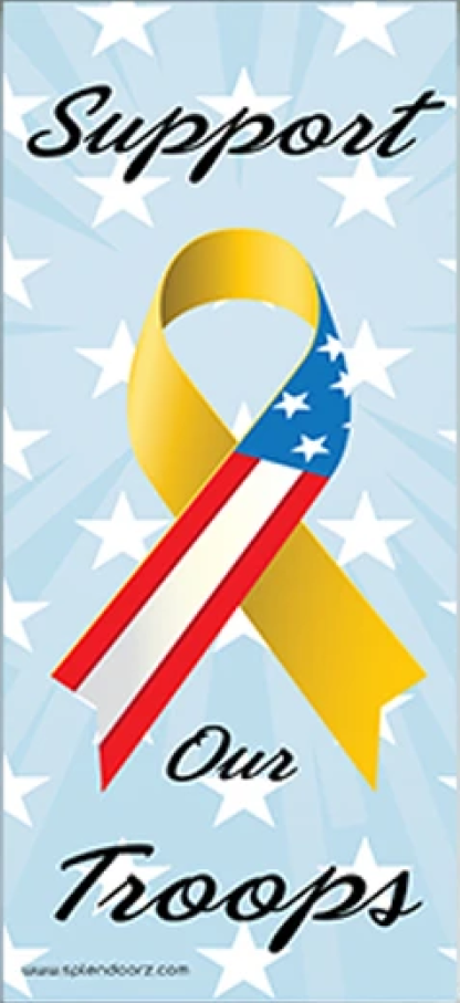 Support Our Troops on Door Cover