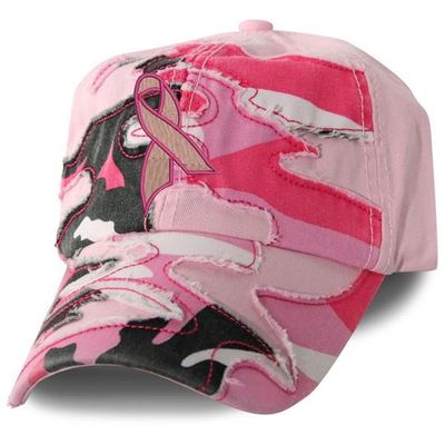 Pink Ribbon Cap, Pink Camo