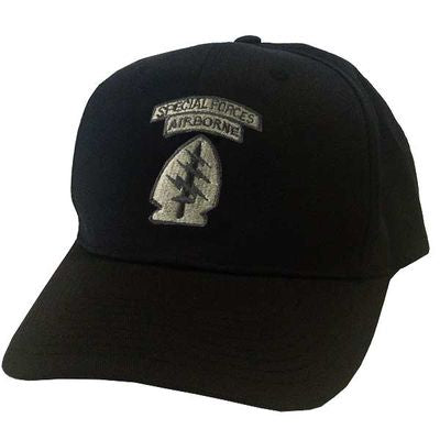 Special Forces Airborne Cap, Black