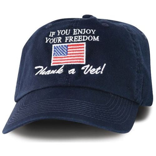 Thank A Vet Cap, American Flag