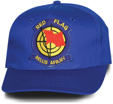 Red Flag Nellis AFB Patch Ball Cap, Royal