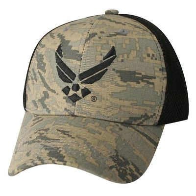 US Air Force Digital Mesh Wing Logo Ball Cap