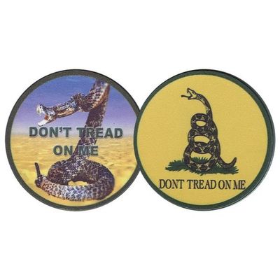 Don't Tread On Me Challenge Chip, coiled snake