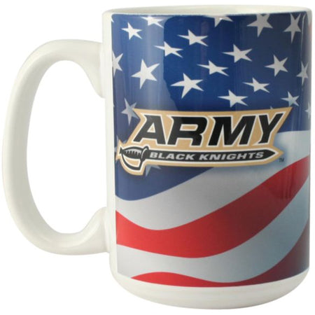 ARMY Black Knight Sword Logo USA Flag and Cadets Mug
