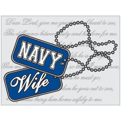 Navy Wife Decal, Creed