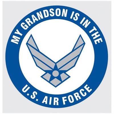 My Grandson is in the Air Force Decal, Logo