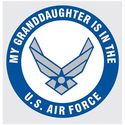 My Granddaughter is in the Air Force Decal, Logo