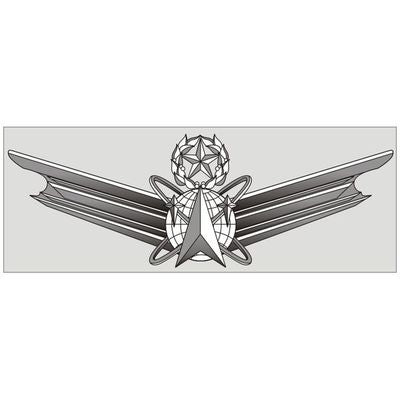 Master Air Force Space Badge Decal