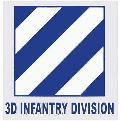 3D Infantry Division Decal, 4"