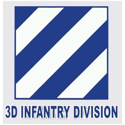 3D Infantry Division Decal, 4&quot;