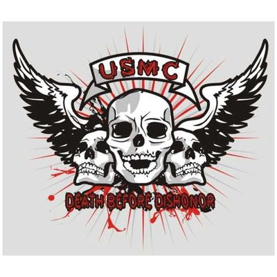 USMC Death Before Dishonor Decal