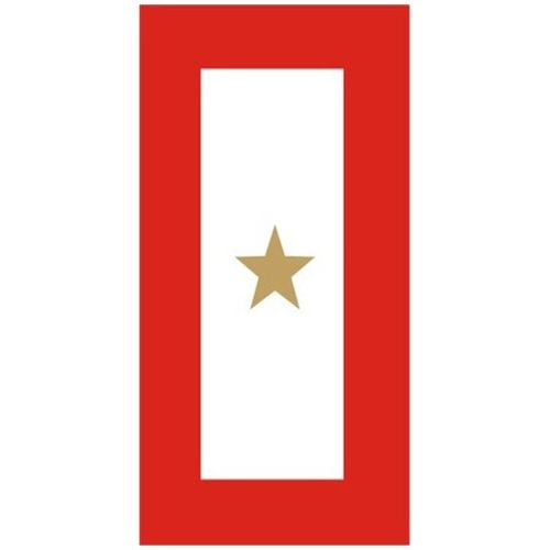 Gold Star Service Banner Decal