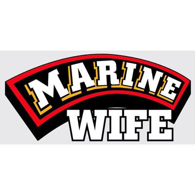MARINE Wife Banner Decal