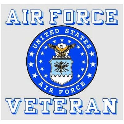 Air Force Veteran Decal, Crest