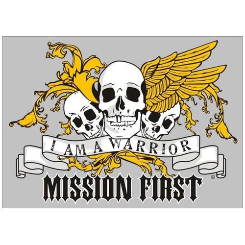 Mission First - I Am A Warrior Decal