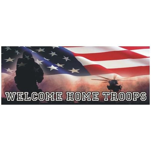 Welcome Home Troops Bumper Sticker