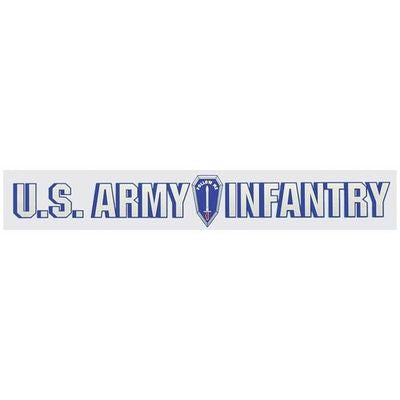 US Army Infantry Follow Me Decal, Window Strip