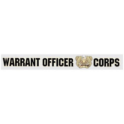 Warrant Officer Corps Decal, Window Strip
