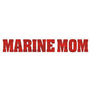 Marine Mom Red Die-cut Sparkle Decal