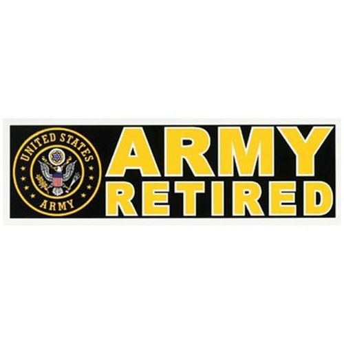 US Army Retired Bumper Sticker