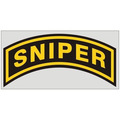 Sniper Arch Decal, 7&quot;