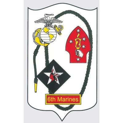 Marine Corps 6th Marines Sticker