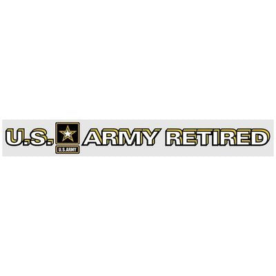 US Army Star Retired Decal, Window Strip