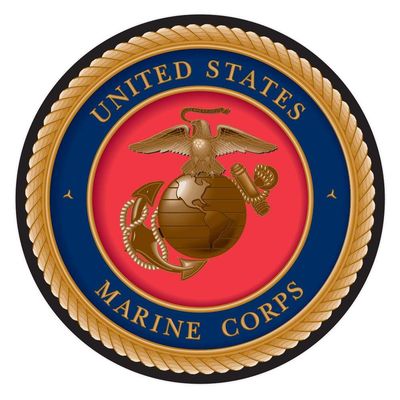 US Marine Corps USMC Round Crest Sticker