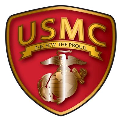 USMC The Few the Proud Shield Sticker
