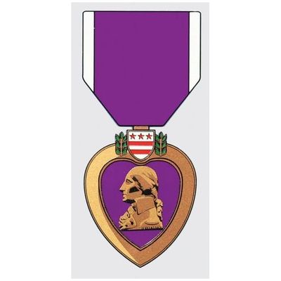 Purple Heart Decal