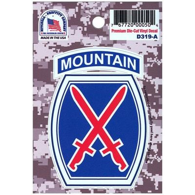 10th Mountain Division Decal Color