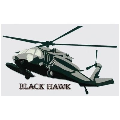 Black Hawk Helicopter Decal