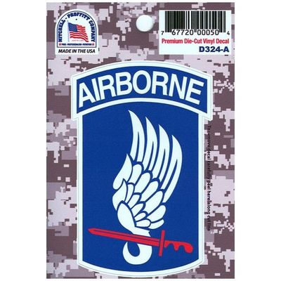 173rd Airborne Division Decal Color
