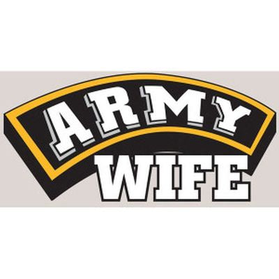 US Army Wife Banner Decal