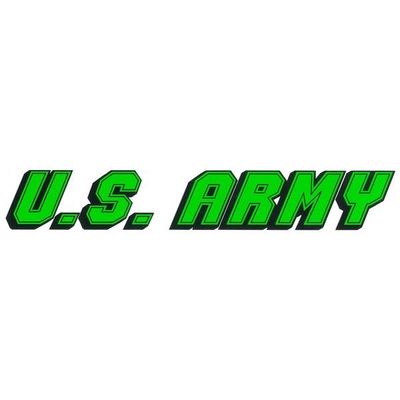 US Army Green Neon Vinyl Transfer Sticker