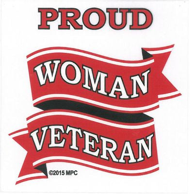 Proud Woman Veteran Decal