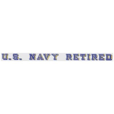 US Navy Retired Decal, Window Strip