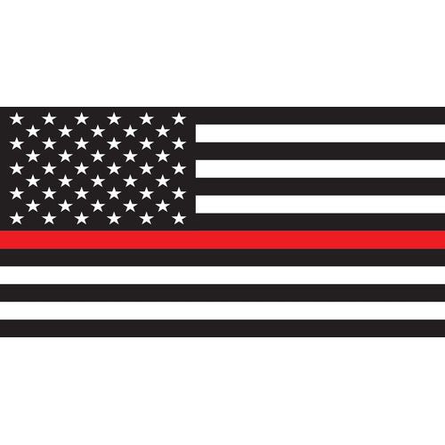 American Flag Thin Red Line Decal